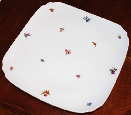 Square plate 29 cm, Hazenka, Cesky porcelan a.s.