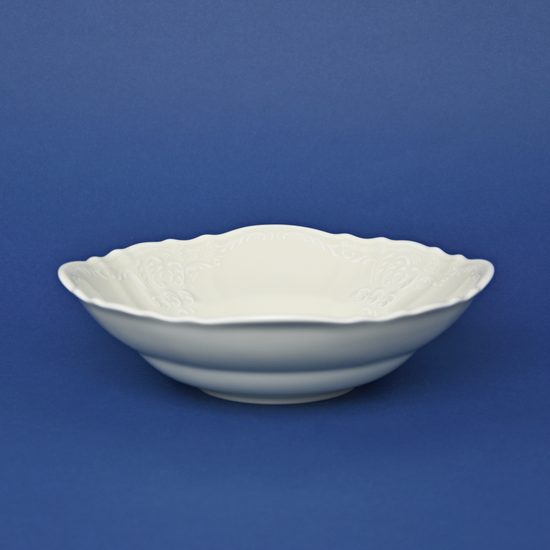 Bowl deep 23 cm, Thun 1794 Carlsbad porcelain, BERNADOTTE ivory