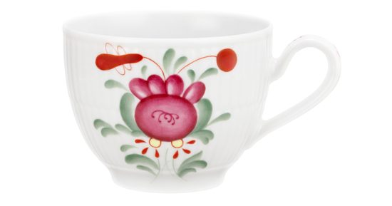 Šálek 250 ml na kávu, Amina růže Východního Fríska, porcelán Tettau