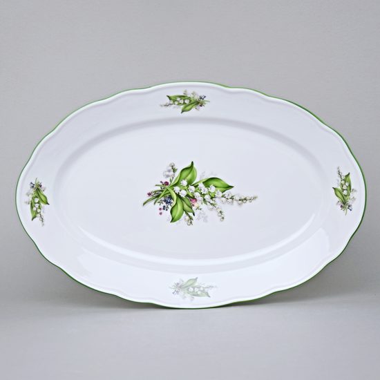 Dish oval 35 cm, Lily-of-the-valley, Cesky porcelan a.s.