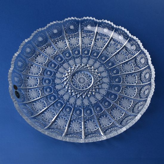 Talíř / mísa kulatá plochá 31 cm, brus 500pk, Bohemia Crystal