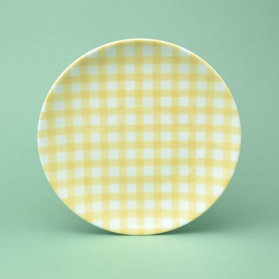 Dinner plate 24 cm, yellow, G. Benedikt 1882