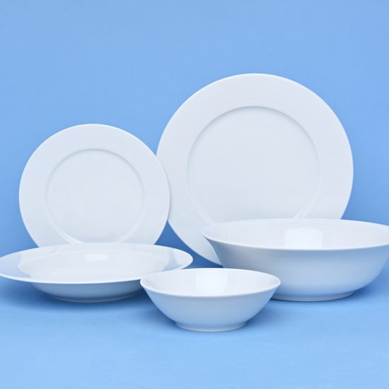 Dining set for 6 persons 25 pcs., Jana white, Thun 1794 Carlsbad porcelain