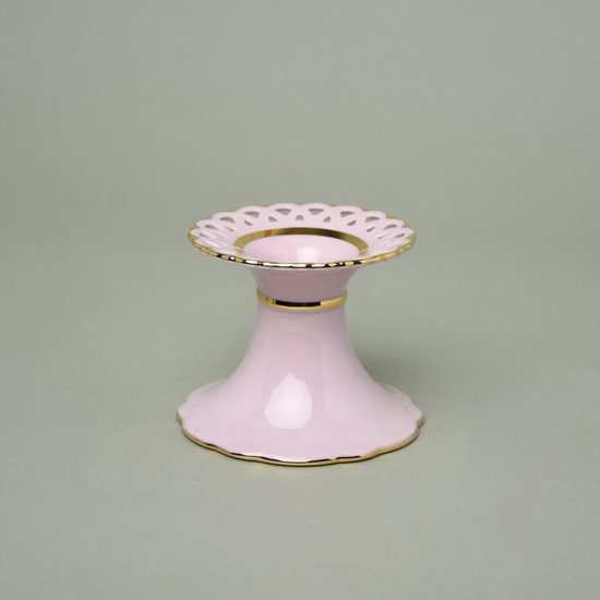 Candle holder low 7 cm, Byzant 403, Rose China Chodov
