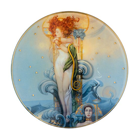 Mísa mělká Venuše 30 cm, sklo, M. Parkes, Goebel Artis Orbis