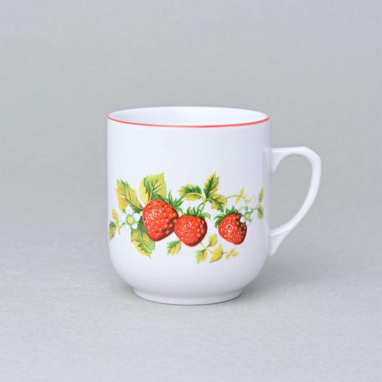 Mug Trojka 280 ml, Strawberries, Český porcelán a.s.