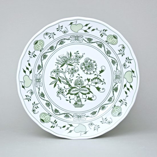 Talíř mělký 26 cm, zelený cibulák, Český porcelán a.s.