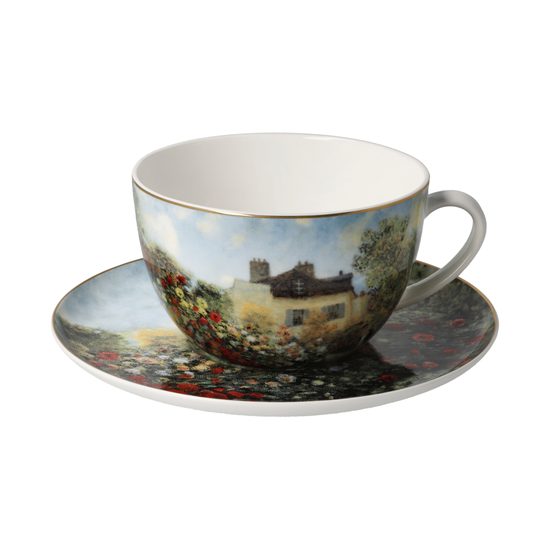 Cup and saucer Claude Monet - The Artist´s House, 0,5 l / 19 cm, Fine Bone China, Goebel