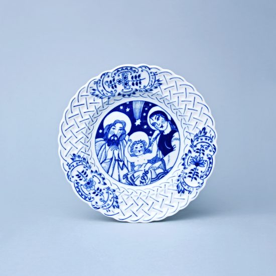 Annual plate 1996 18 cm, relief, Original Blue Onion Pattern