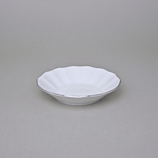 Ice Cream Bowl 11 cm, Thun 1794 Carlsbad Porcelain, BERNADOTTE Frost, Platinum line