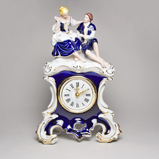 Clock Romance 30 cm, Isis, Clock Royal Dux Bohemia