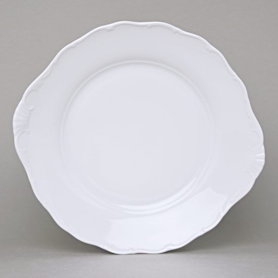 Plate cake with handles 27 cm, Verona white, Moritz Zdekauer 1810