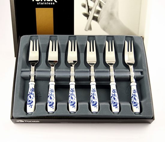 Dessert fork 14,3 cm set 6 pcs., Original Blue Onion Pattern