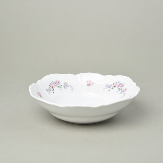 Bowl 19 cm, Thun 1794 Carlsbad porcelain, BERNADOTTE climbing roses