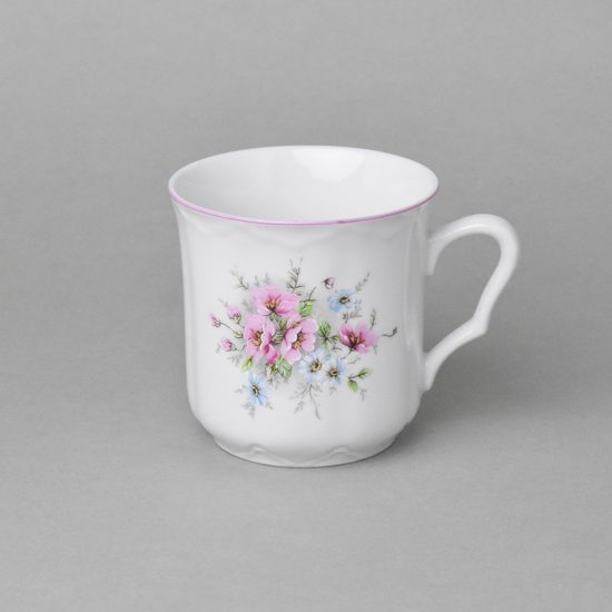 Mug Karel 270 ml, soft rose flowers, Český porcelán a.s.
