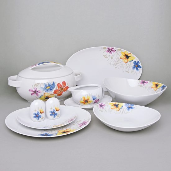 30285: Dining set for 6 persons, Thun 1794 Carlsbad porcelain, Loos