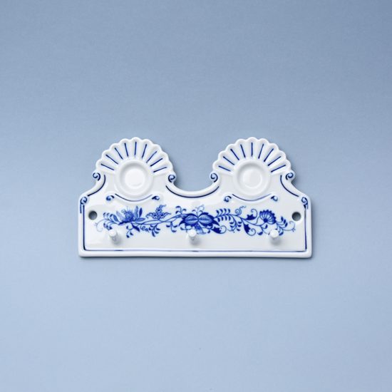 Kitchen hanger with holes 18 x 9 cm, Original Blue Onion Pattern