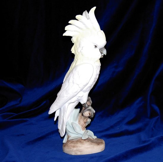 Papoušek 15 x 12 x 39 cm, Porcelánové figurky Duchcov