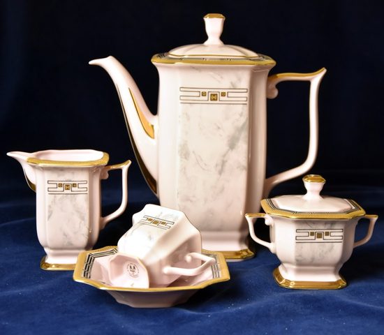 Mokka set, Rose China Chodov