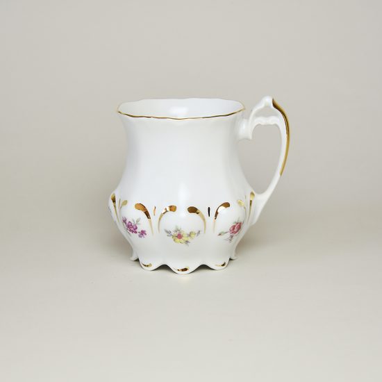 Mug 200 ml, flowers, QueensCrown porcelain Bohemia