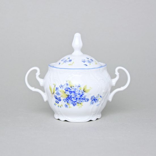 Sugar bowl 0,3 l, Thun 1794 Carlsbad porcelain, BERNADOTTE Forget-me-not-flower