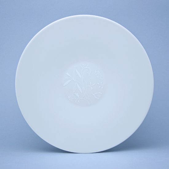Bohemia White DECOR, Talíř mělký 28 cm, design Pelcl, Český porcelán a.s.