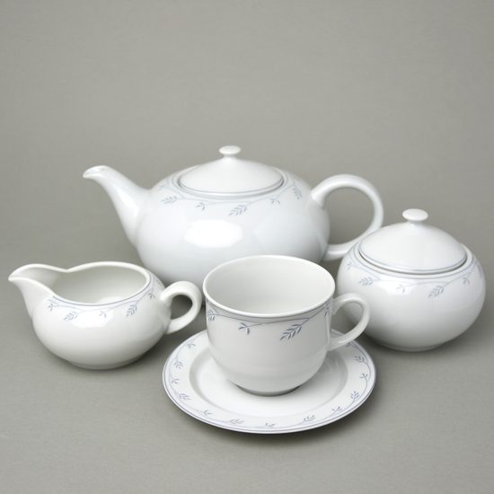 Tea set for 6 persons, Thun 1794 Carlsbad porcelain, OPAL 80215