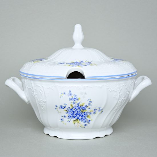 Mísa polévková 2,5 l, Thun 1794, karlovarský porcelán, BERNADOTTE pomněnka