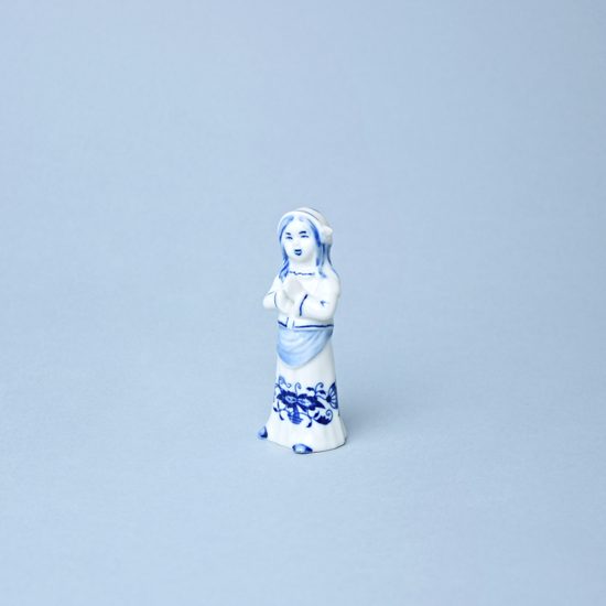 Děvče, Porcelánová figurka 9,5 cm, Cibulák, originální z Dubí