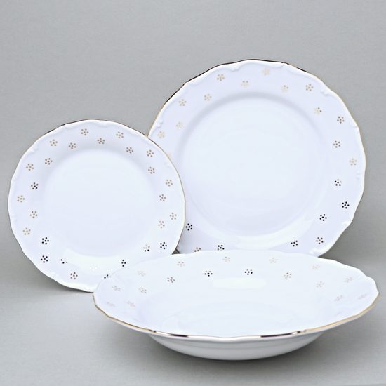 Talířová sada pro 4 osoby, Verona zlatá Valbella, G. Benedikt