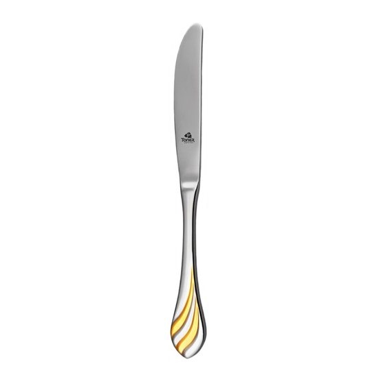MELODIE gold: Dinnig knife, 212 mm, Toner cutlery
