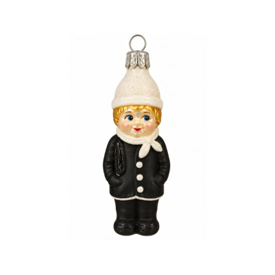 Christmas Glass Chimney Sweep Ornament, 10 cm, Czech Ornaments MIJA