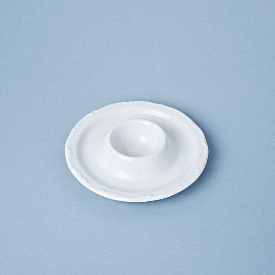 Talířek (kalíšek) na vejce, Ofélie bílá, Stará Role Moritz Zdekauer