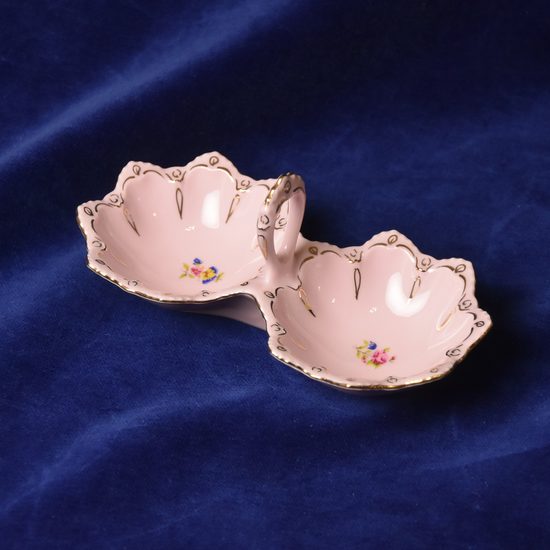 Salt/pepper bowl 15 cm, Lenka 247, Rose China Chodov HaC