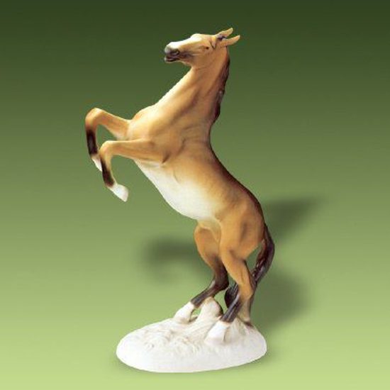 Kůň (střední vel.) 17 x 10 x 31 cm, Pastel, Porcelánové figurky zvířat Duchcov