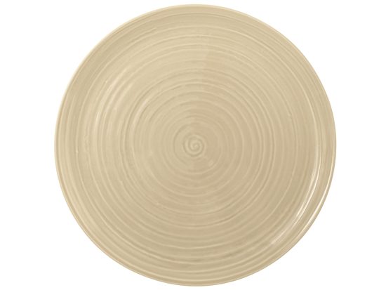 Terra BEIGE: Talíř klubový / mísa mělká kulatá 31 cm, porcelán Seltmann