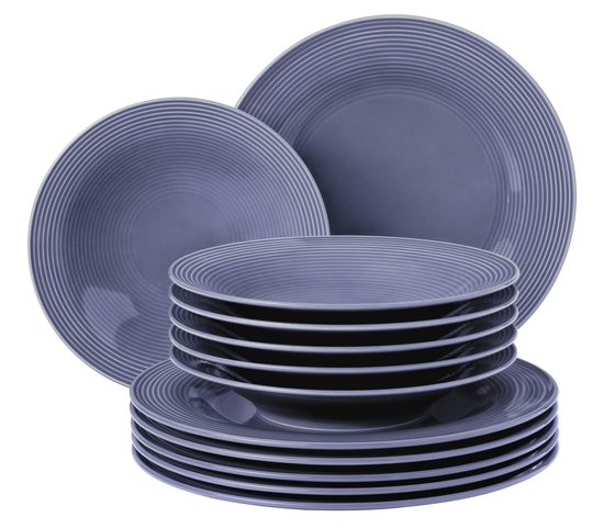 Beat modrá lilac: Talířová sada 12-díl., porcelán Seltmann