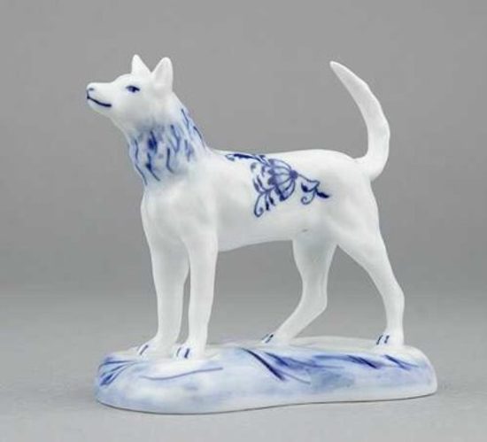 Dog 6 cm, Original Blue Onion Pattern