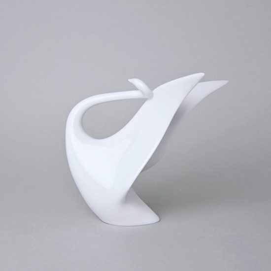 Labuť 18 x 13,5 x 17,3 cm, bílé, Porcelánové figurky Duchcov