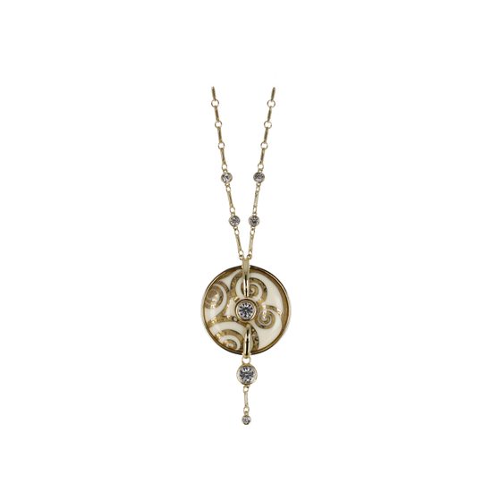 Necklace Gustav Klimt - Tree of Life, 4,5 / 4,5 / 8 cm, Porcelain, Goebel