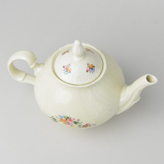 Lid for 1,2 l tea pot, Thun 1794, karlovarský porcelán, BERNADOTTE ivory + kytičky