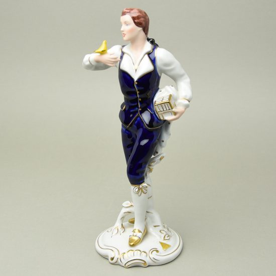 Ptáčník 28 cm, Isis, Porcelánové figurky Duchcov
