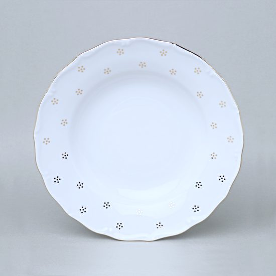 Talíř hluboký 24 cm, Verona zlatá Valbella, G. Benedikt