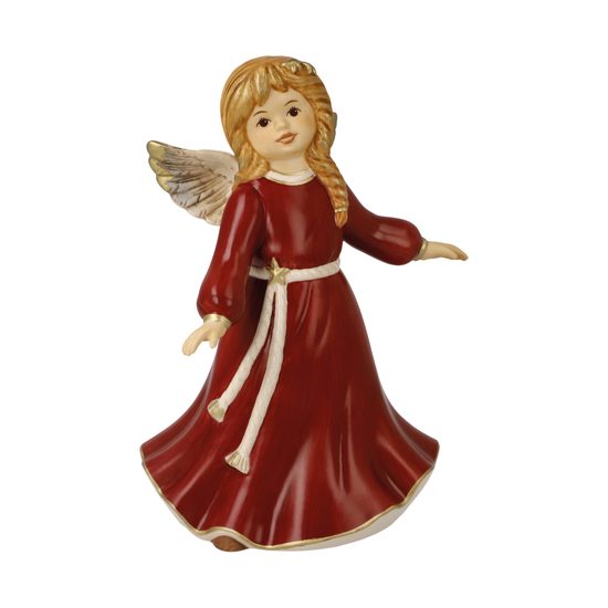 Anděl plný radosti 11 / 8,5 / 15 cm, kamenina, Goebel