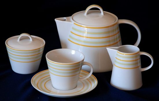 Tea set for 6 persons, Thun 1794 Carlsbad porcelain, TOM 29958