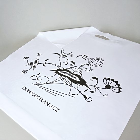 Taška igelitová 65 x 65 cm s potiskem černým