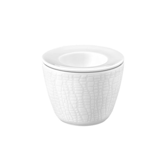 Egg cup, Luxury White 25676, Seltmann Porcelain