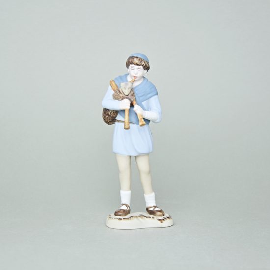 Bagpiper 5 x 7,3 x 18 cm , Biskvit + saxe, Porcelain Figures, Duchcov