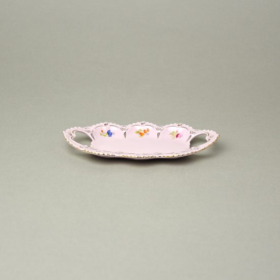 Small platter 16 x 9,5 cm, Lenka 563, Rose China Chodov