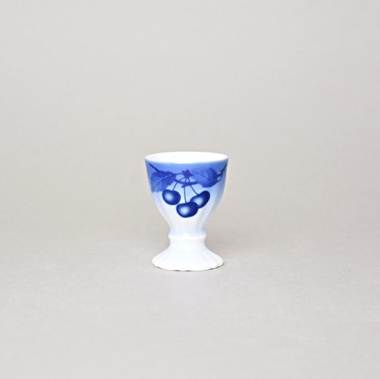 Egg cup, Thun 1794 Carlsbad porcelain, BLUE CHERRY